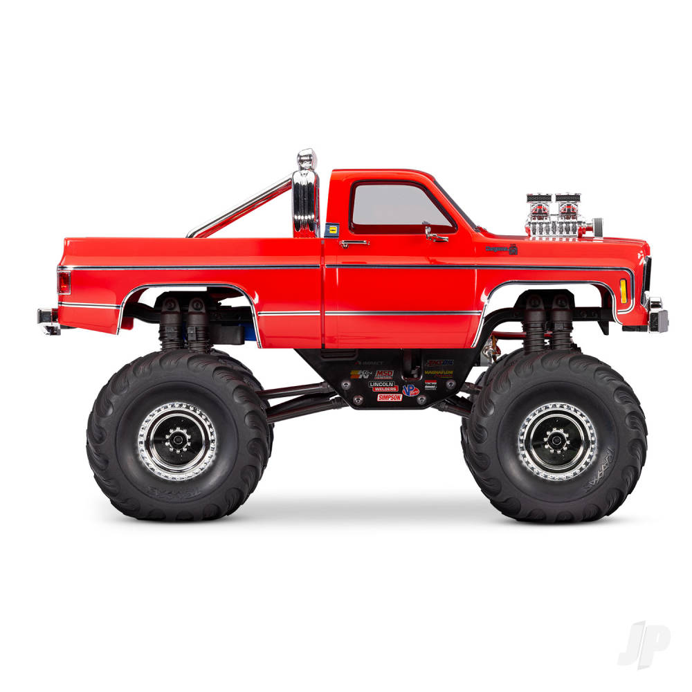 TRX-4MT Chevrolet K10 1:18 4WD Electric Monster Truck - Red (+ TQ - ECM-2.5 - Titan 87T - 750mAh LiPo - USB charger)