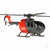 BO-105 Scale 250 Flybarless Helicopter with 6 Axis Stabilisation and Altitude Hold (Grey/Red)