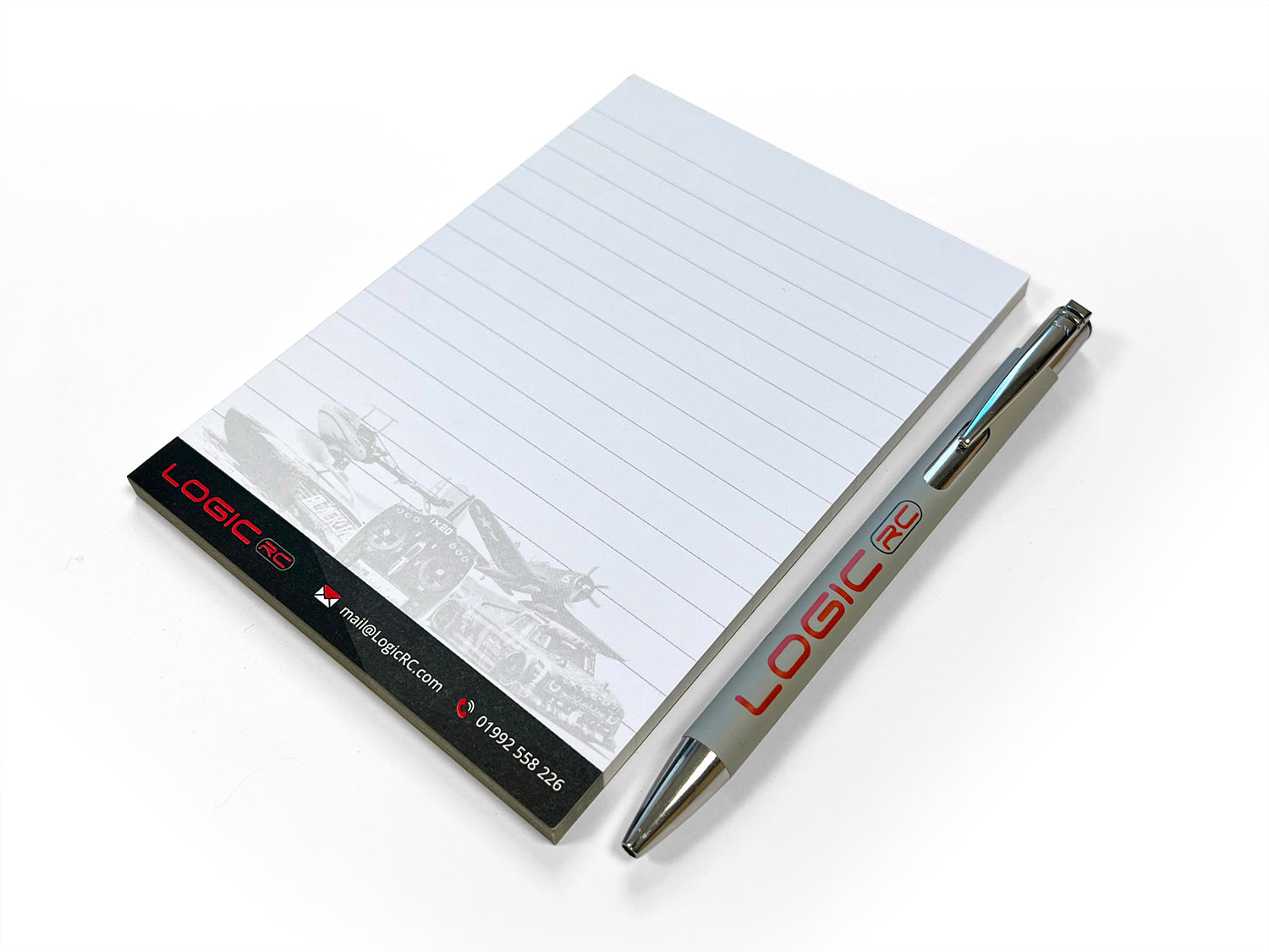 Logic RC Grey Pen &amp; Notepad