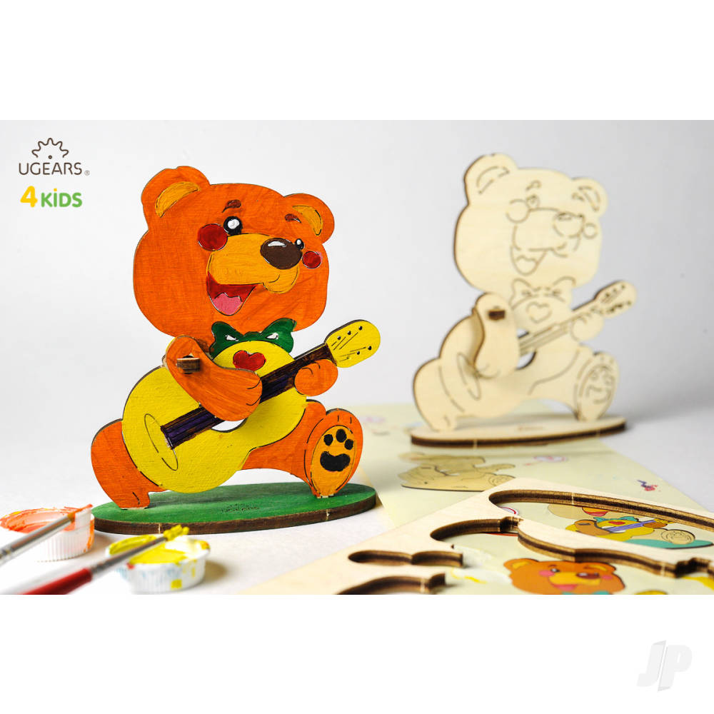 3D Colouring Model Bear-cub