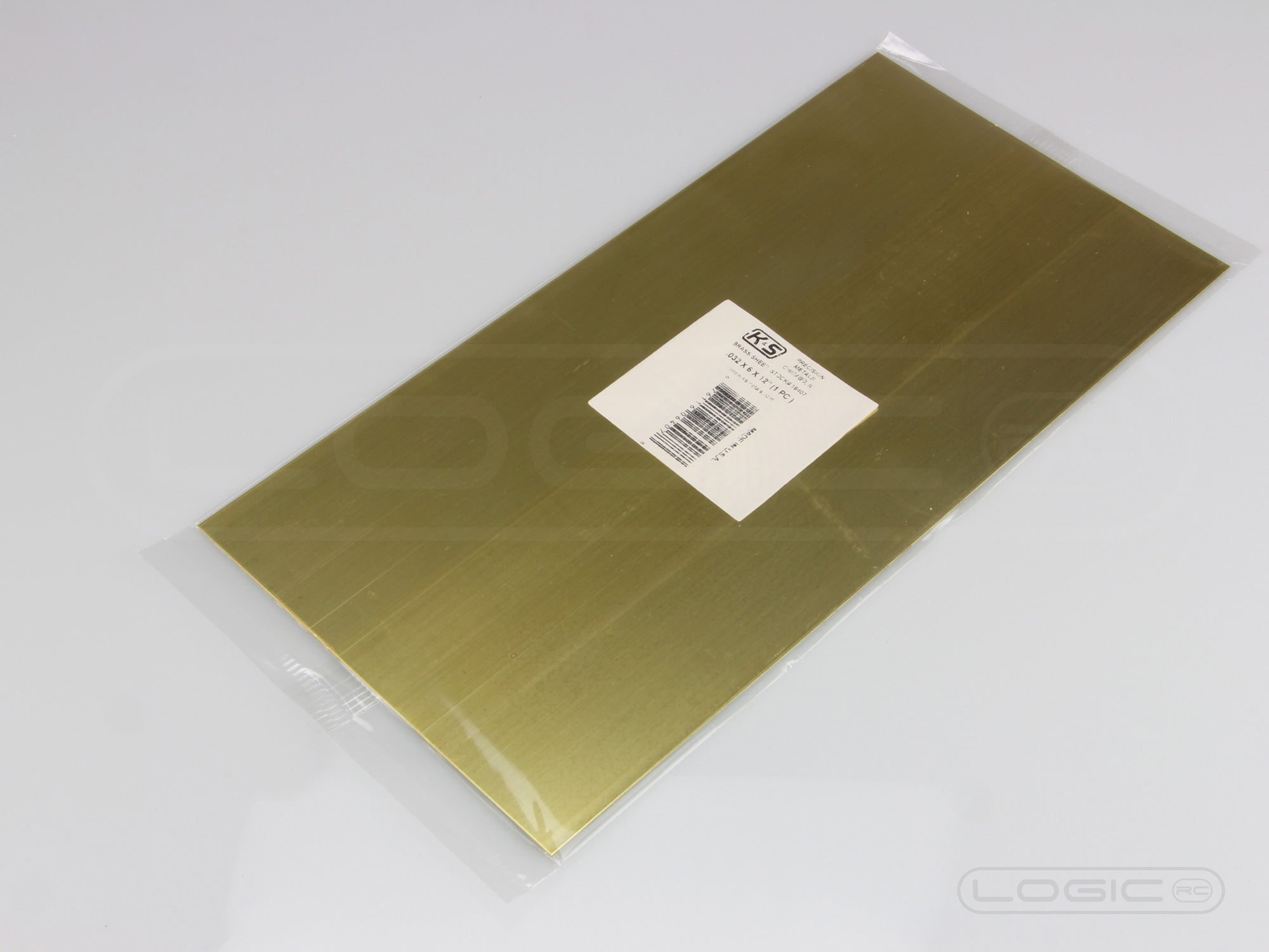 12"x6" Brass Sheet .032 (Pk1)