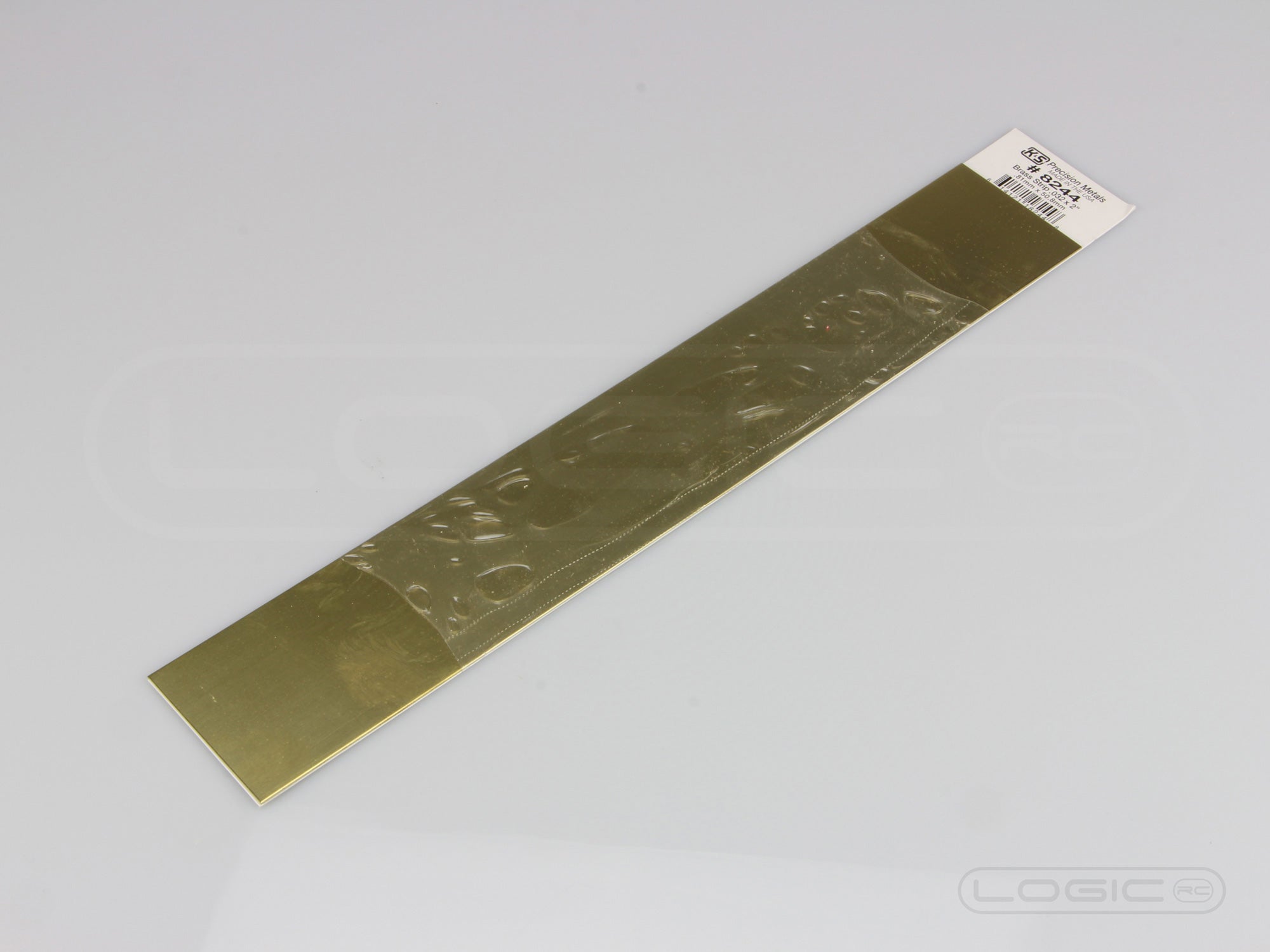 12" Brass Strip .032" x 2" (Pk1)