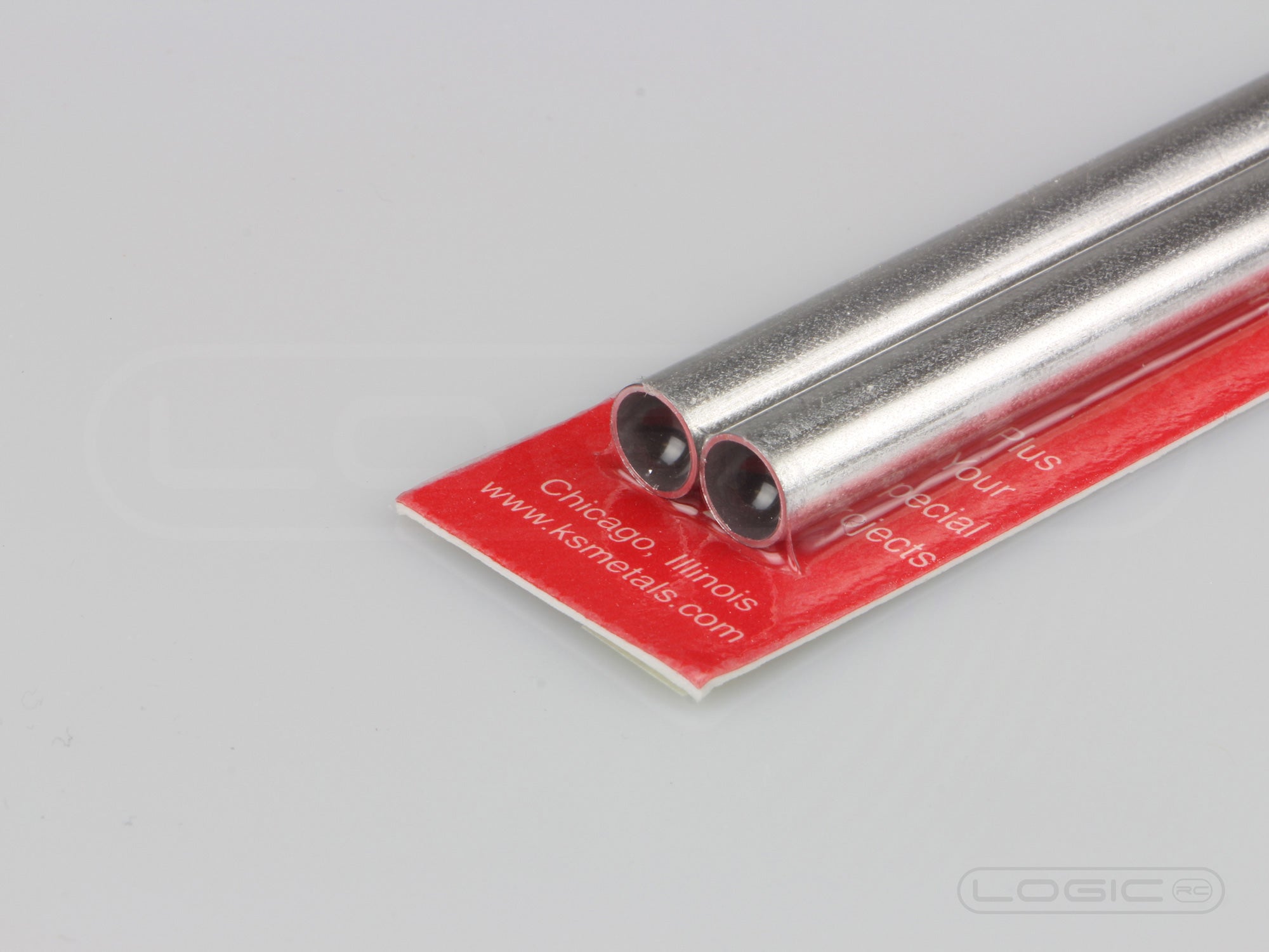 300mm Round Aluminium Tube 8mm OD (Pk2) .45mm Wall