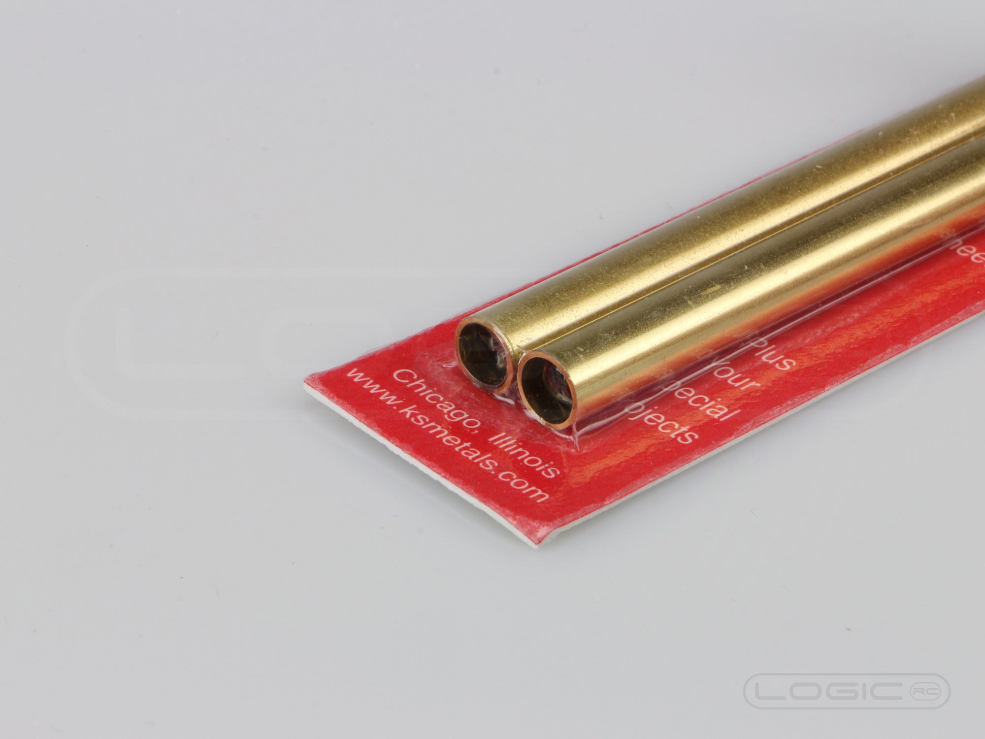 300mm Round Brass Tube 7mm OD (Pk2) .45mm Wall