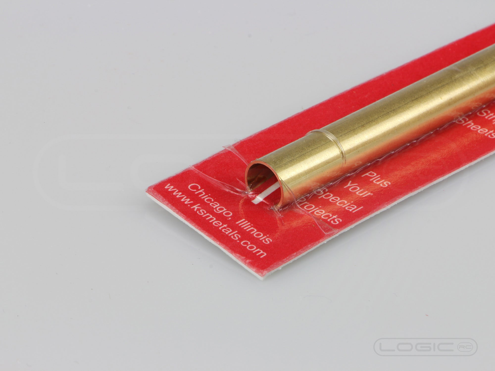 300mm Round Brass Tube 9mm OD (Pk1) .45mm Wall