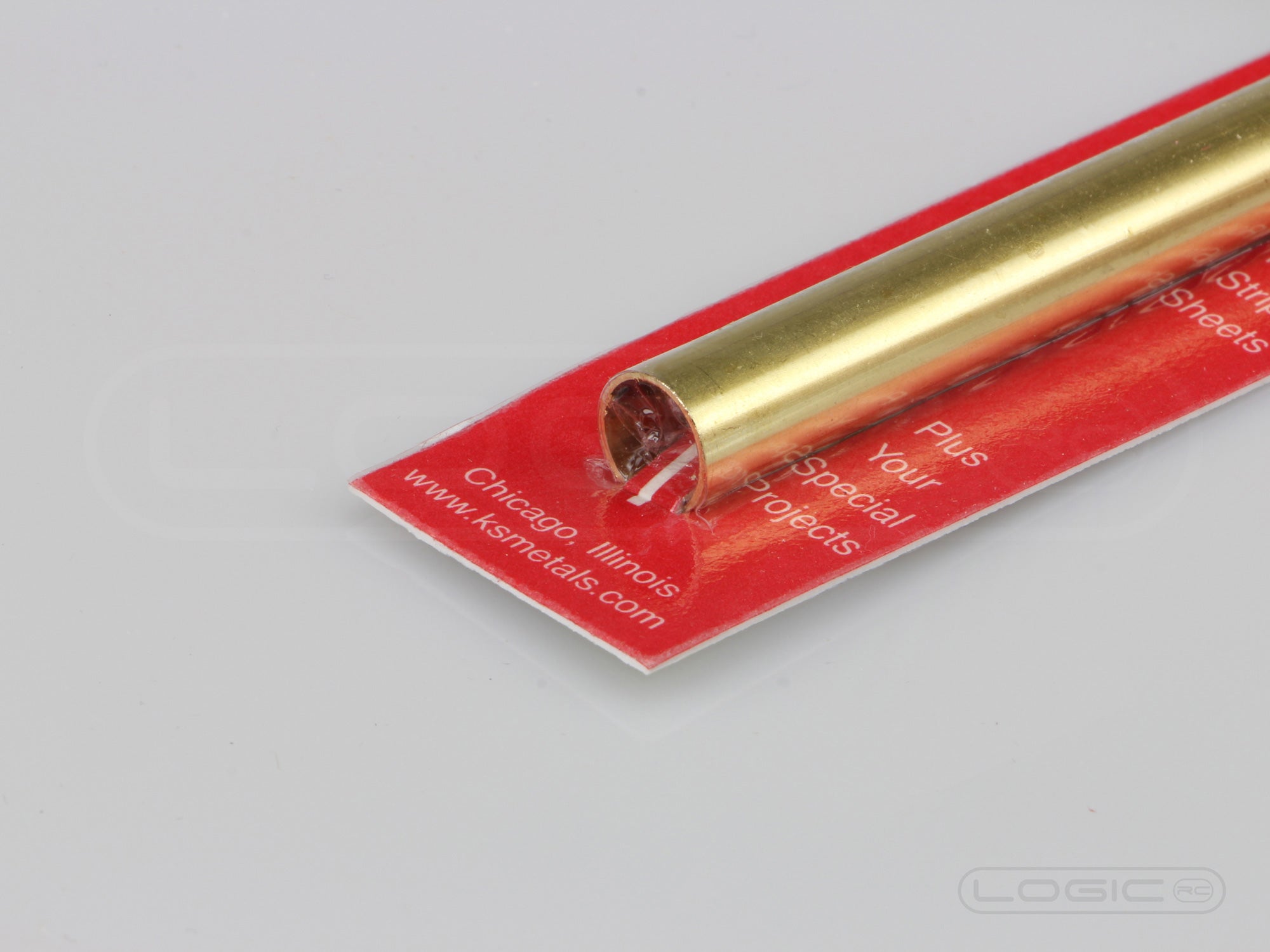 300mm Round Brass Tube 10mm OD (Pk1) .45mm Wall