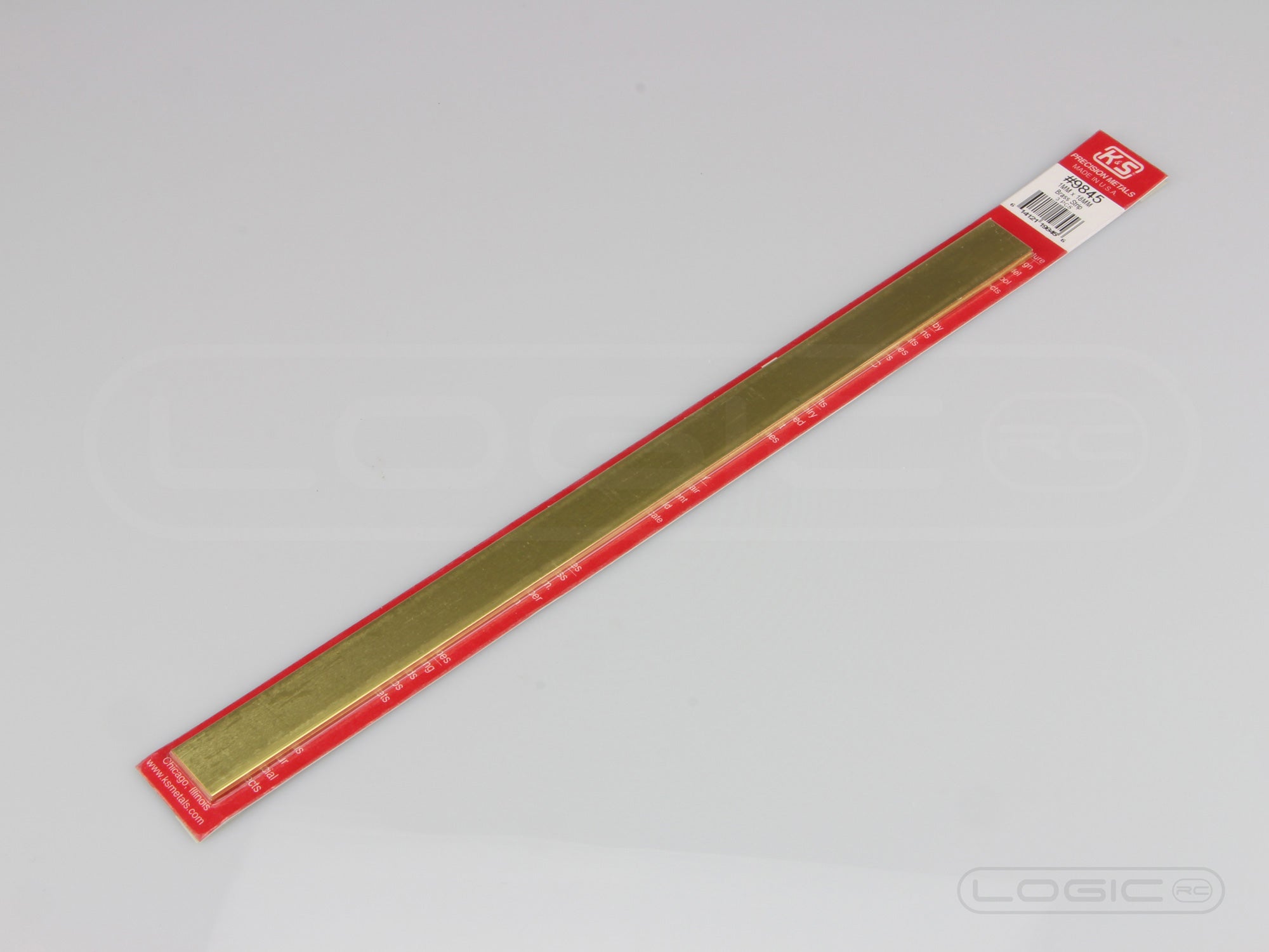 300mm Brass Strip 1mm x 18mm (Pk3)