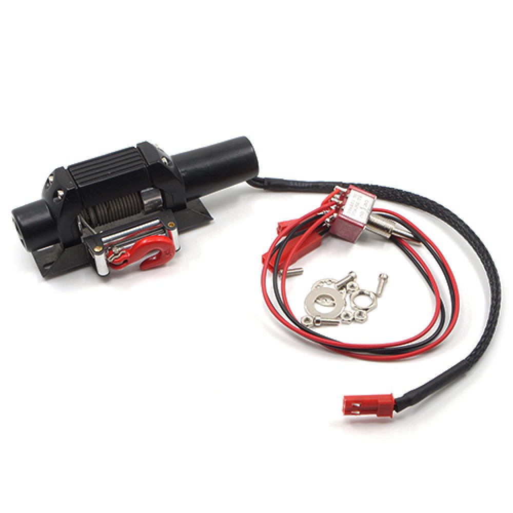 Yeah Racing 1/10 RC Rock Crawler HD Full Metal Steel Wired Winch Control Unit Type C Black YA-0388BK - 3832