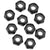 Axial Nylon Locking Hex Nut M3 Black (10) - Z-AXA1053