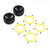 FR/RR Wheel with Beadlock, Black/Yellow: Temper G2