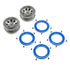 FR/RR Wheel with Beadlock, Grey/Blue: Temper G2