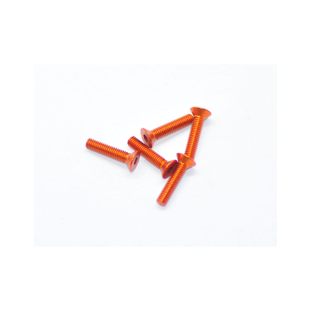 Alu Screw Allen Csk M3 x 14 Orange (5)