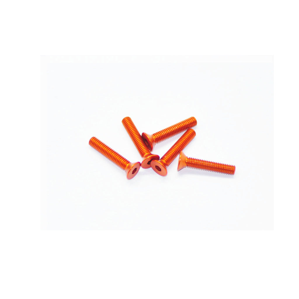 Alu Screw Allen Csk M3 x 16 Orange (5)