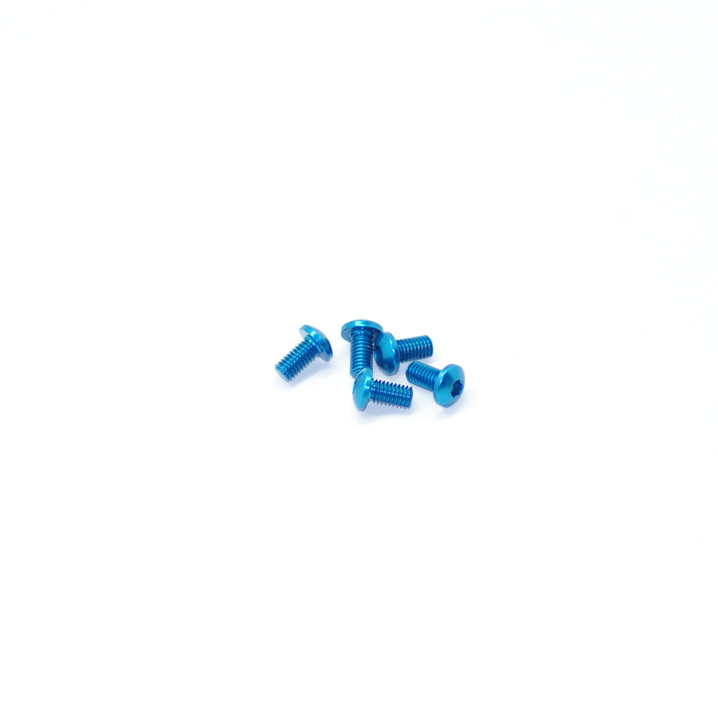 Alu Screw Allen Roundhead M3 x 6 Blue (5)