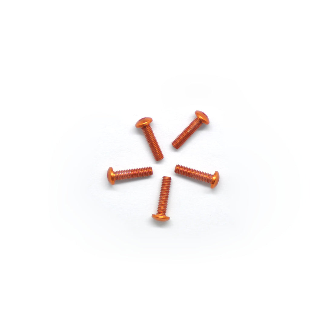 Alu Screw Allen Roundhead M3 x 12 Orange (5)