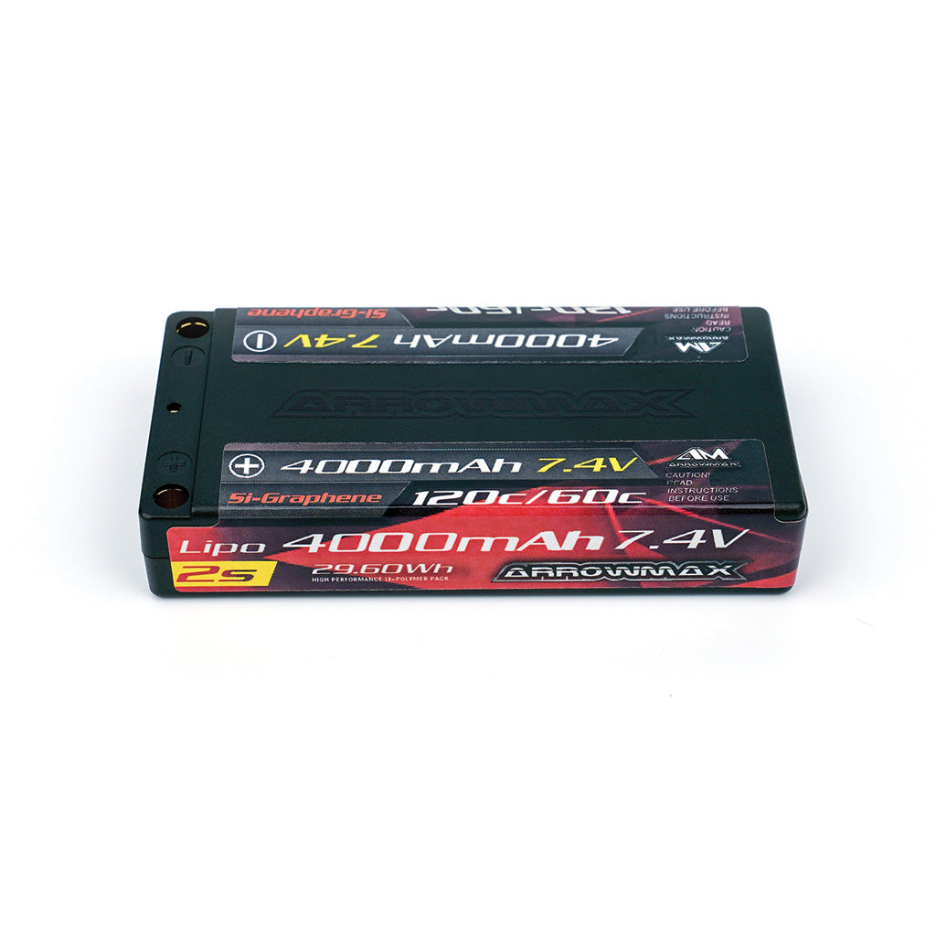 Lipo 4000mAh 1/12 - 7.4V - 60/120C Si-Graphene