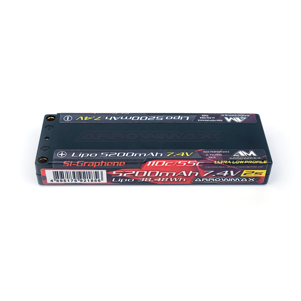 Lipo 5200mAh 2S ultra low-7.4V-55/110C Si-Graphene