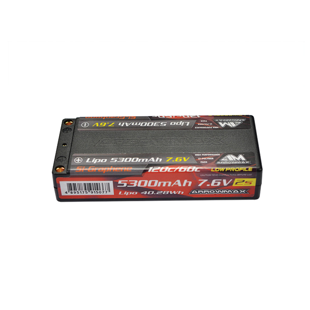 Lipo 5300mAh LCG Mid Shorty - 7.6V 120C Si-Graphen