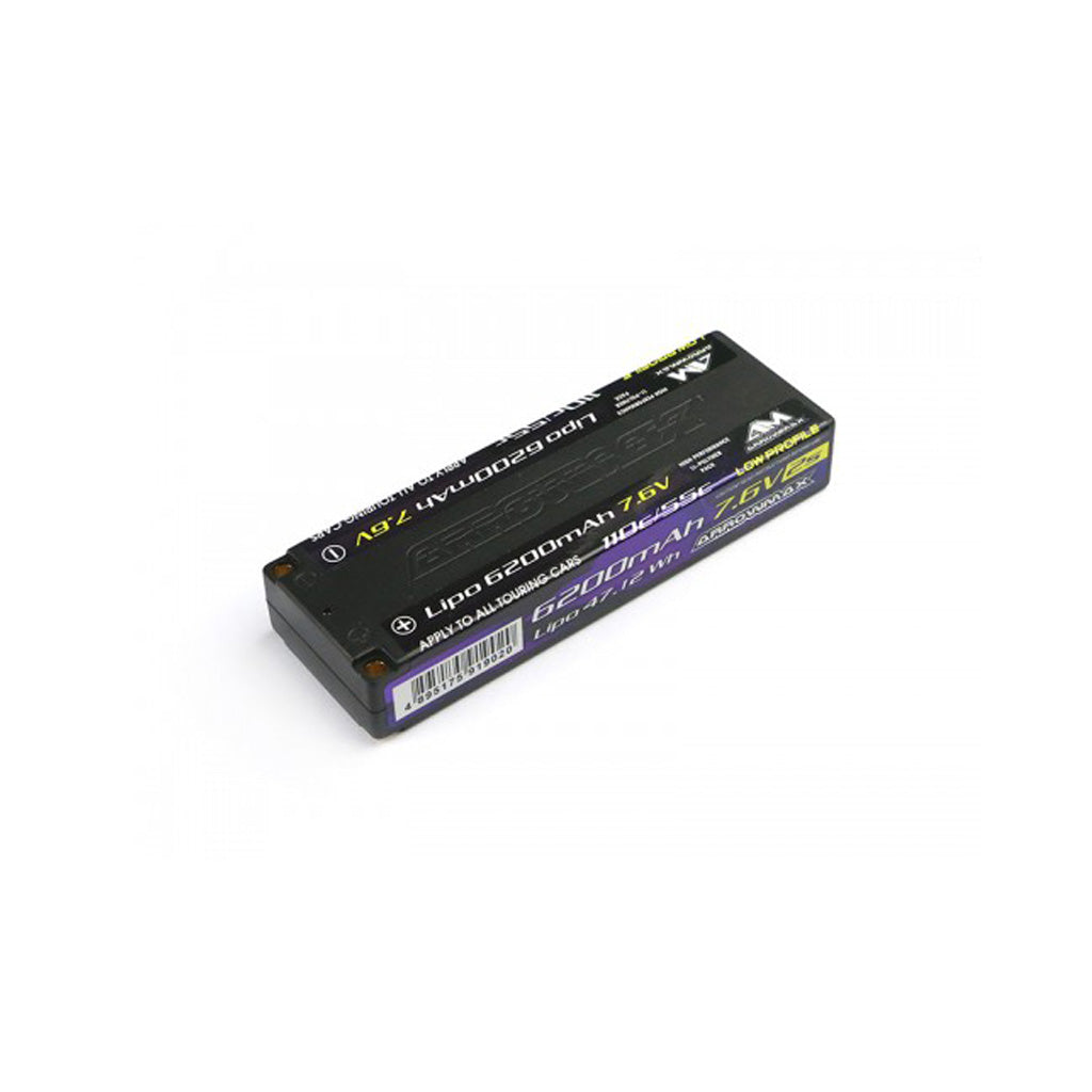 Lipo 6200mAh 2S TC Low Profile 7.6V-55/110C