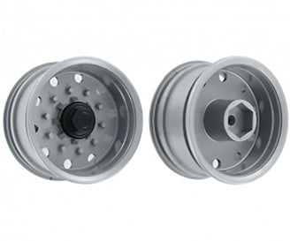 1:14 Trailerwheel f. Tire wide Silver(2)