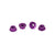 CORE RC - Serrated Alloy M4 Nuts; Violet  pk 4