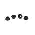 CORE RC - Serrated Alloy M4 Nuts - Black - pk4