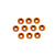 Alloy M3 Csk Washers - Orange pk10