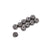 M3 Alloy Nyloc Nuts-Low Profile-Black pk10