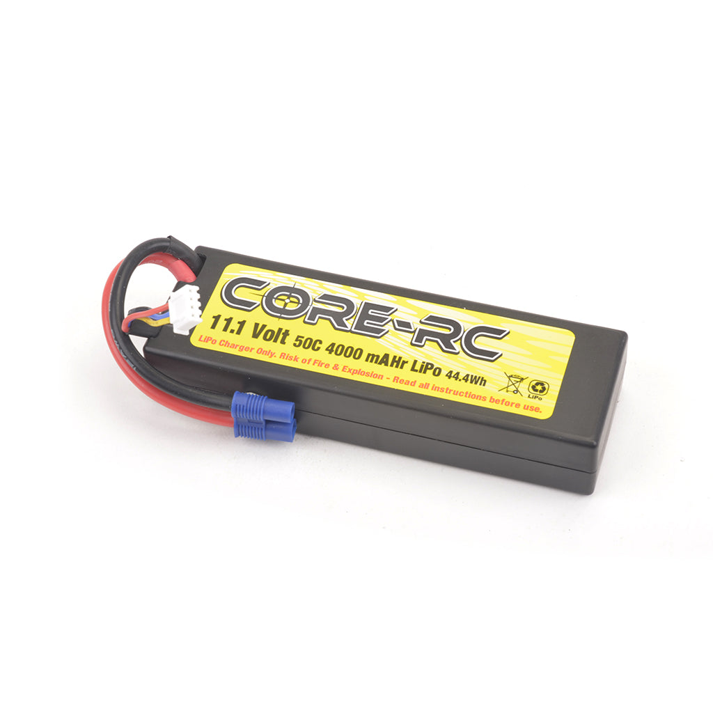 CORE RC 4000mAh 11.1V 3S 50C H/C LP LiPo EC3