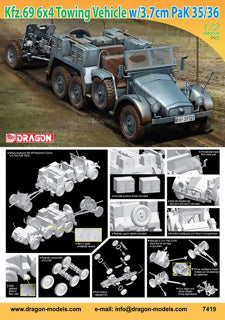 1/72 KFZ.69 6X4 Truck & 3.7cm PAK