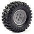 Fastrax 1:10 Crawler Sawblock 1.9 Scale Grey Wheel &#248;108Mm Tyre (Pair)