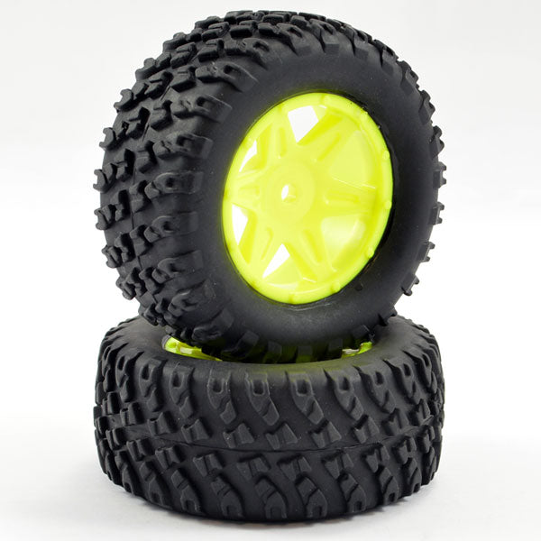 Ftx Comet Desert Buggy/Sc Rear Mounted Tyre &amp; Wheel Yellow