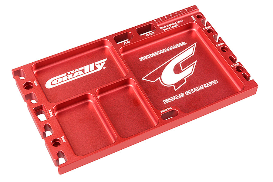 Corally Multipurpose Ultra Tray Cnc Machined Aluminium Red Colour