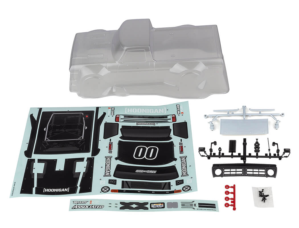 Team Associated Reflex 14R Hoonitruck Body Set Clear