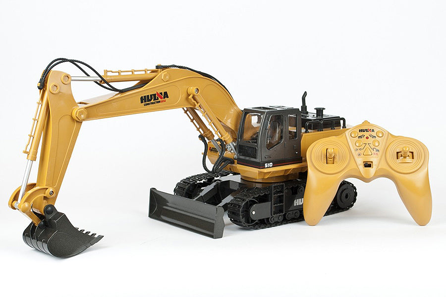 Huina 1/16 Scale Rc Excavator 2.4G 11Ch W/Die Cast Bucket