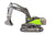 Huina 1/14Th Excavator Diecast Cab/Bucket, Hi-Torque Dig System