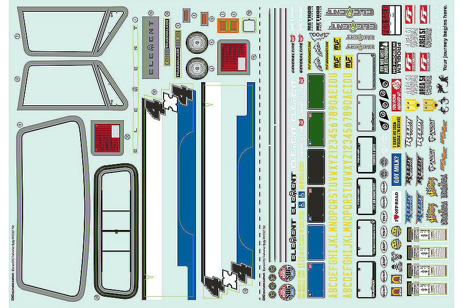 Element Rc Trailwalker Body Decals