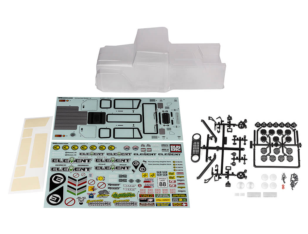 Element Rc Enduro Zuul Body Set Clear