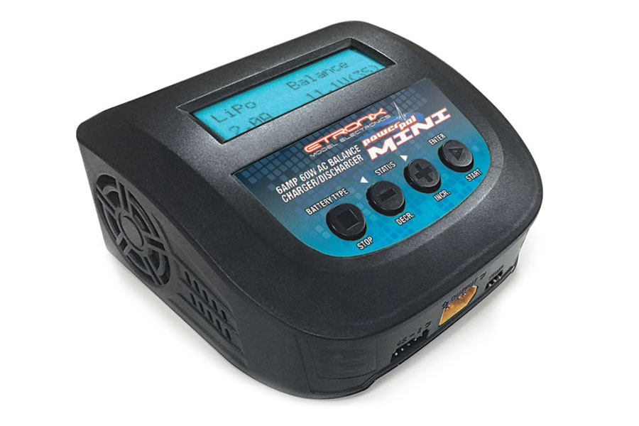 Etronix Powerpal Mini Ac 6A 60W Balance Charger/Discharger (Uk Plug)