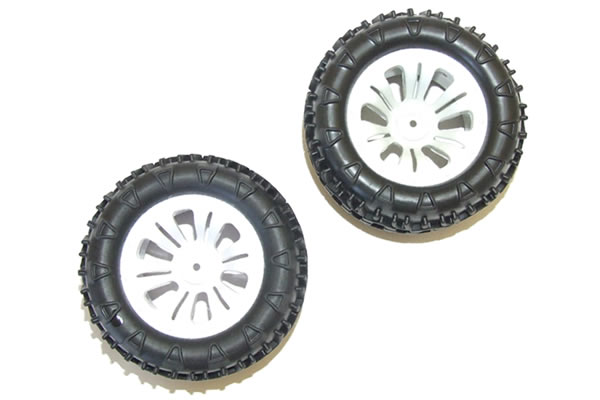 Ftx Carnage Mounted Wheel/Tyre Complete Pair - White