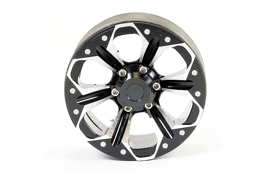 Fastrax Aluminum Beadlock Kylo 1.9" Wheels - Black (2Pc)