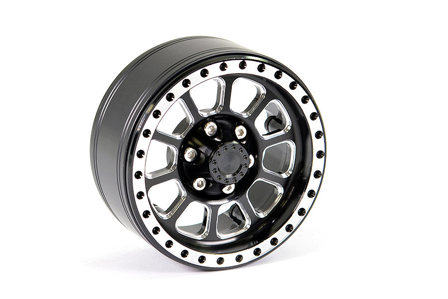 Fastrax Aluminum Beadlock Ten 1.9" Wheels - Black (4Pc)