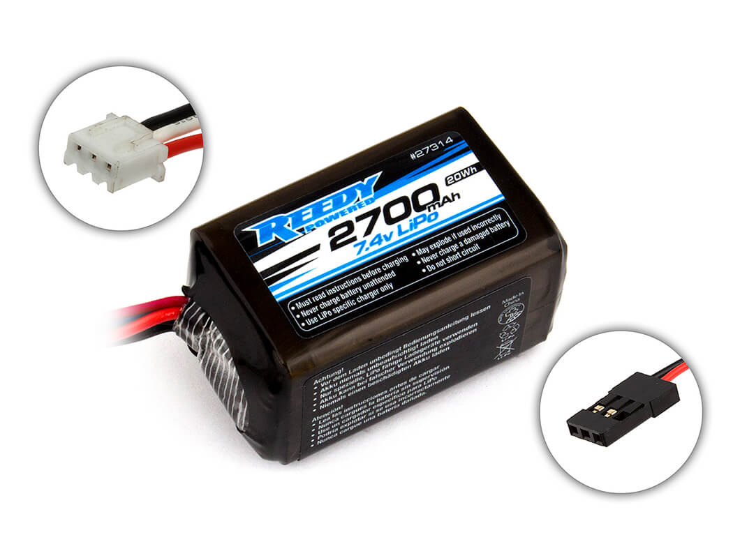 Reedy Lipo Pro Rx 2700Mah 7.4V Hump Battery Pack