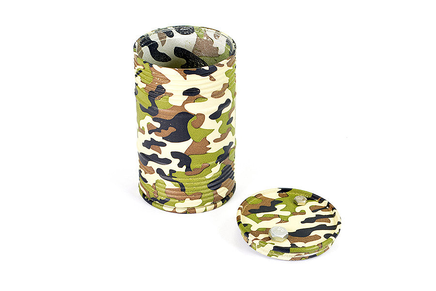 Fastrax Aluminium Anodised Oil Drum W/Removable Lid - Camo