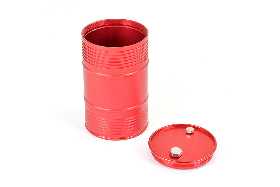 Fastrax Aluminium Anodised Oil Drum W/Removable Lid - Red