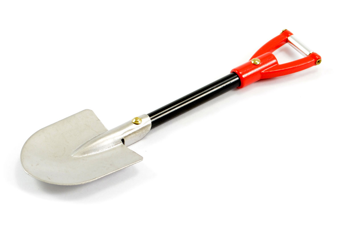 Fastrax Red Handle Metal Spade Shovel