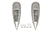 Fms 1700Mm F7F Tigercat Silver Nacelles (2Pcs)