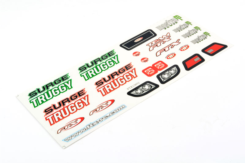 Ftx Surge Truggy Decal Sheet