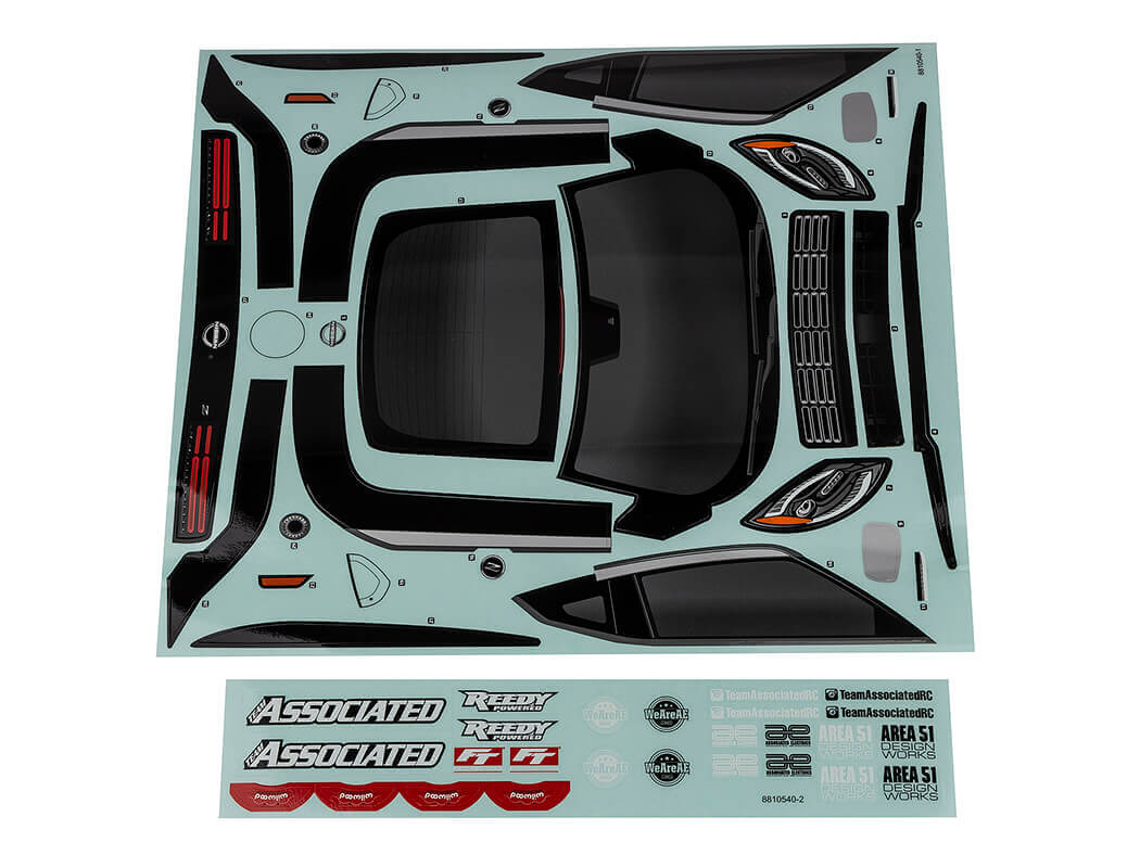 Team Associated Apex 2 Sport Nissan Z Decal Sheet