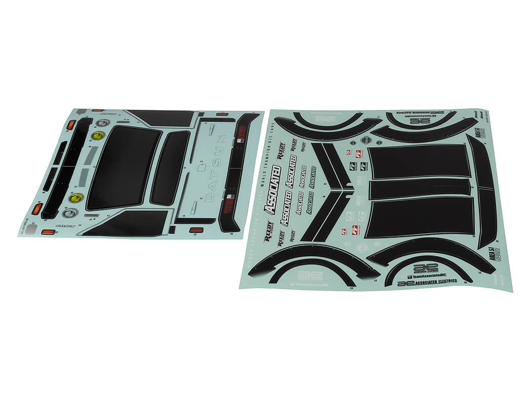 Team Associated Apex 2 Sport Datsun 620 Decal Sheet